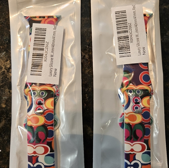 Coach Apple Watch Bands 38/40/41mm/L Silicone - Picture 1 of 2